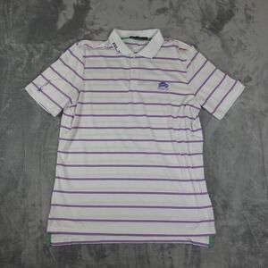 RLX Polo Shirt Mens L Tranquilo Golf Course Performance Stretch Preppy Stripe